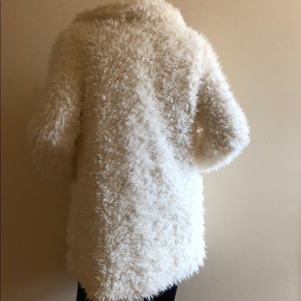 1 LEFT! Faux Shaggy Open Front coat - Picture 8 of 8